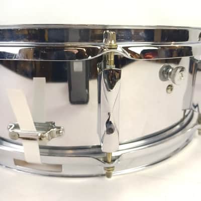 Premier 5x14"Snare Drum Chrome Steel Model 1005 8Lug England Everplay Vintage70s image 5