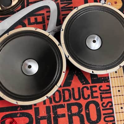 PAIR 1969 ORIGINAL Fender Bassman 15" eminence 1969 silver dome speakers image 1