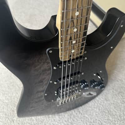 Fender QMT Pale Moon Ebony Stratocaster 2019 - Transparent Black Burst Plus Top image 11