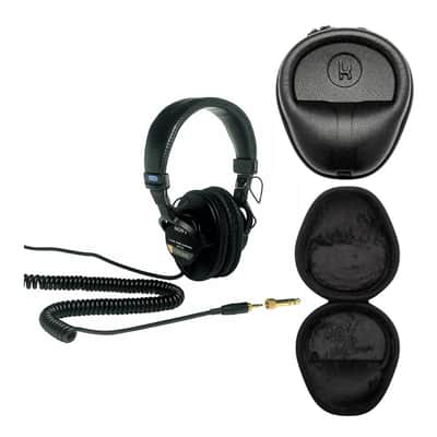 Sony MDR7506 Professional Large Diaphragm Headphone with Knox Gear Hard Shell Headphone Case Bundle (2 Items) Bild 1