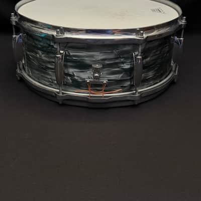 Gretsch Broadkaster Name Band 14" x 5,5" snare drum 1950's - Midnight Blue image 8