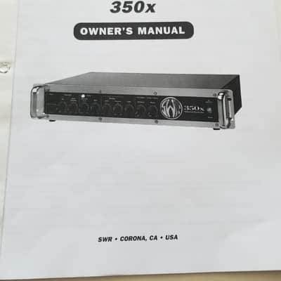 SWR 350x Pro Bass Head w/ Subwave Pedal USA image 13