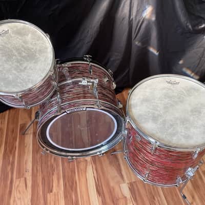 Pearl 3 pc. President Series 20/12/16 Vintage 1970s - Red Tiger image 2