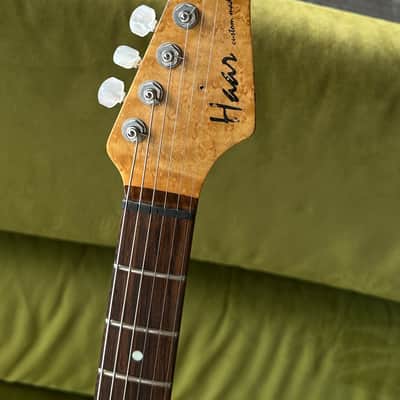 Haar S Old Headstock Birdseye Neck Olympic White Aged image 5