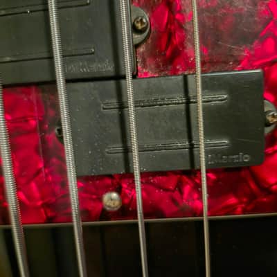 Fender CUSTOM P BASS 1992 - BLACK AND RED image 6
