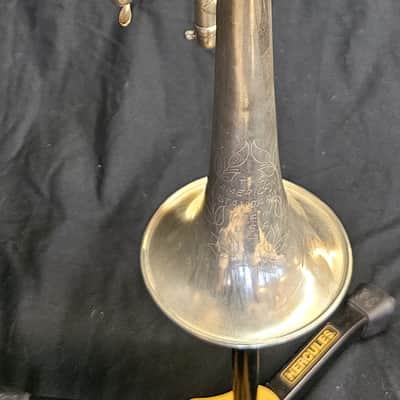 King made by H N White American Stndard Bb Cornet 1920 - silver plate image 3