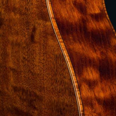 Bourgeois OMS DB Signature Figured Mahogany and Aged Tone Bearclaw Adirondack Spruce Sunburst Used (2022) image 21