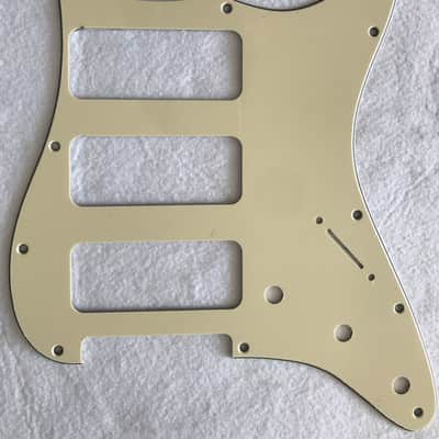 For Fender Stratocaster Strat P90 3 Pickup Guitar Pickguard,3 Ply Vintage Yellow image 1