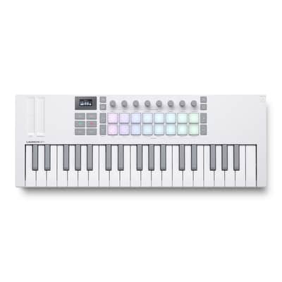 Novation Launchkey Mini 37 MK4 USB/MIDI Controller Keyboard, White image 4