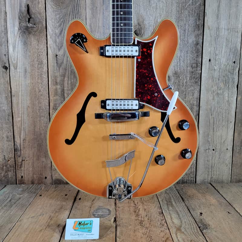 Eko Barracuda 290 1963 Excellent w/ Ibanez Hard Case - Amber Sunburst image 1