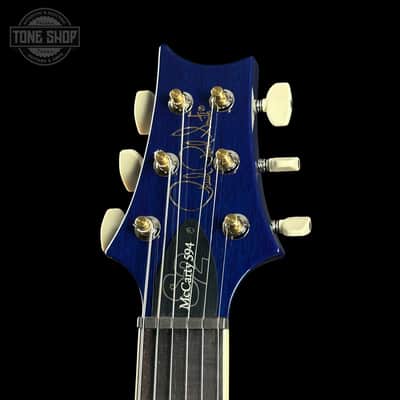 PRS S2 Wood Library McCarty 594 Singlecut Quilt Makena Blue w/bag S2083285 image 3