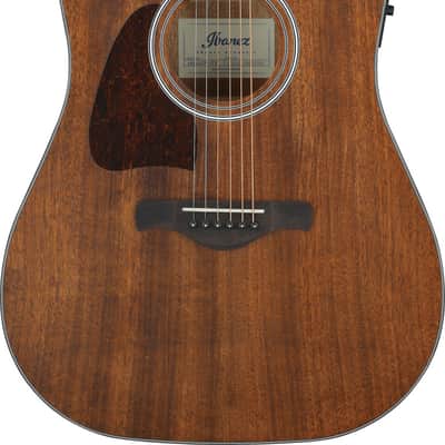 Ibanez AW54LCEOPN Artwood Thermo-Aged Okoume Left-Handed Open Pore Dreadnought with Cutaway 2019 - Natural image 1