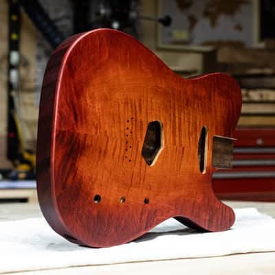 Curly Maple Tele Body / Sunburst Tele Body image 5