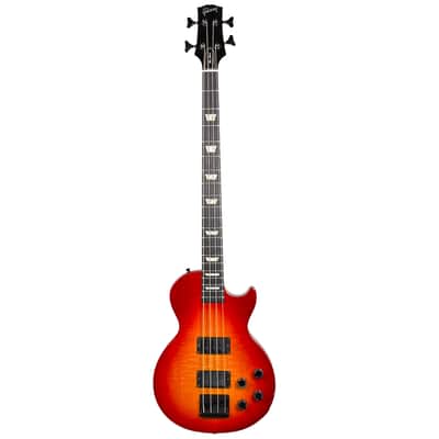 Gibson Les Paul LPB-2 Deluxe Plus Bass Bartolini Pickups Heritage Cherry Sunburst 1996 W/HSC image 2