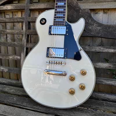 Blitz Les Paul Custom by Aria Pro II, 1992 Vintage White, Made in
