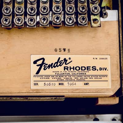 Fender Rhodes Stage Mark I 73-Key Electric Piano (1971) Awesome condition in hard case image 11