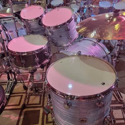 DW Collector's Series 4-piece Shell Pack - Pale Blue Oyster image 5