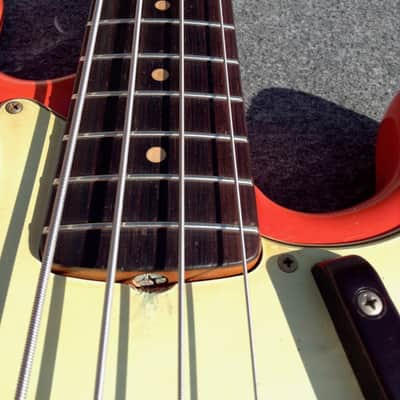Fender Precision Bass 1963 - Fiesta Red - Custom Color - image 12