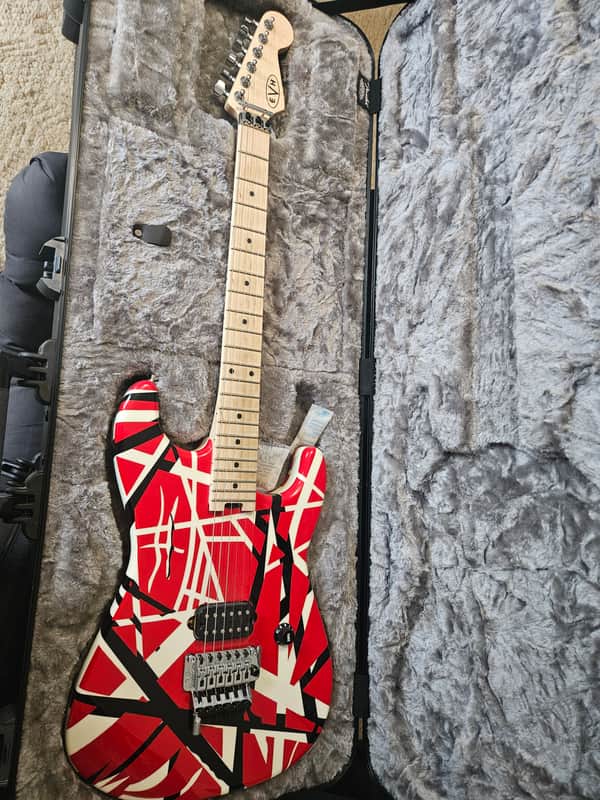 EVH Striped Series Electric Guitar 2013 - Present - Red/Black/White image 1