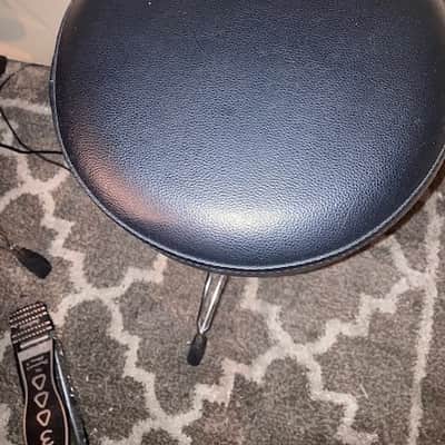 DW DWCP5100 5000 Series Round Drum Throne with Oversized Locking Nut 2010s - Chrome image 2