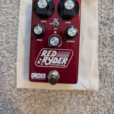 Oneder Effects Red Ryder Distortion Pedal - Red Sparkle image 2