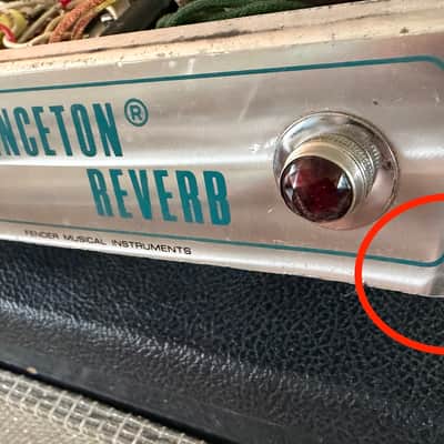 1976 Fender Princeton Reverb Silverface - Allen Amplification Serviced - Original Speaker image 17