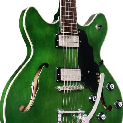 Guild E-Gitarre Starfire I DC Newark Collection Double-Cut Semi-Hollow w/tremolo Emerald Green image 6