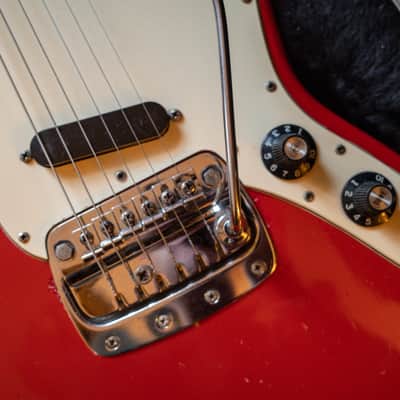 1973 Fender Bronco Dakota Red with original vibrato arm Bild 1