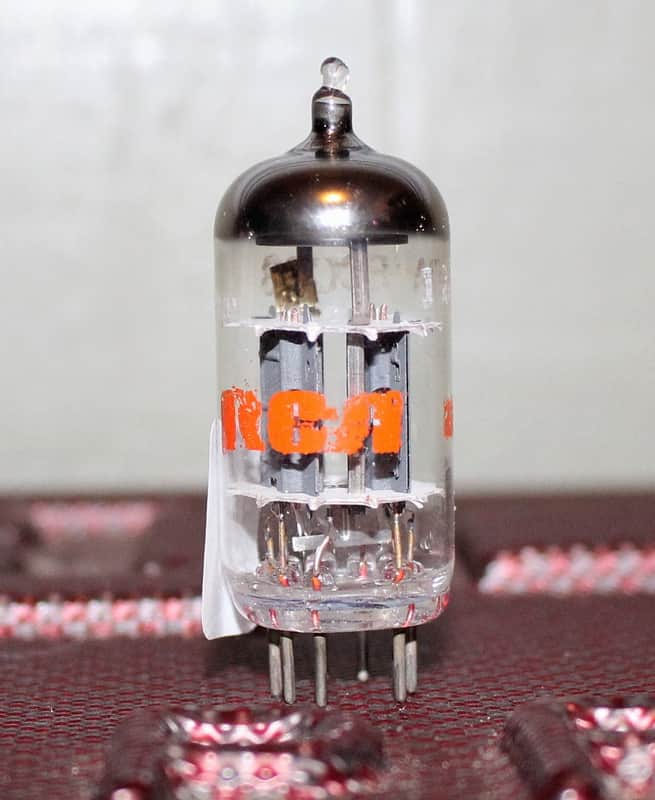 TUNGSRAM ECC83 12AX7 HUNGARY S RODS DUAL SUPPORT HALO GETR MINTY VINTAGE 1970's FOR RCA image 1