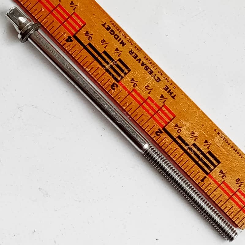 Rogers 4.5"T-Rod Snare/Tom Drum Chrome Vintage Tower/Powertone Tension-Lug-Screw image 1