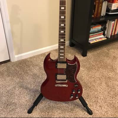 Gibson CME Exclusive SG Standard with T-Type Pickups, Tortoise Pickguard 2018 - Cherry image 5