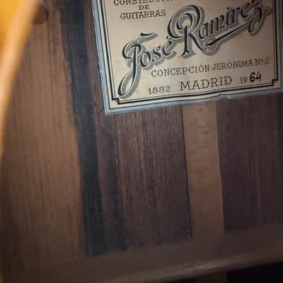 Jose Ramirez 1A Classical 1964 - Spruce/Brazilian Rosewood image 16