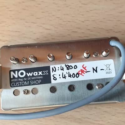 NOwaxx Pickups Classic PAF Custom Shop Neck Humbucker Pickup Black image 3