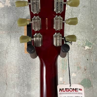 Vintage VS6V-CR Reissue Series Double Cut with Vibrola Tailpiece - Cherry Red image 7