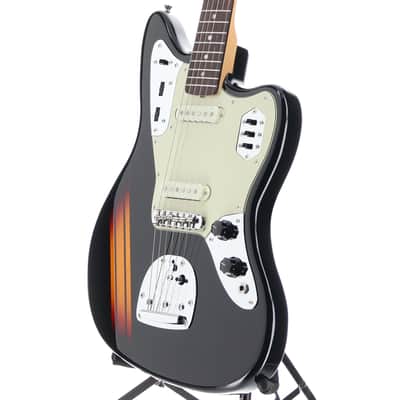 Fender Certified Pre-Owned Made in Japan Traditional 2025 Collection, 60s Jaguar, Rosewood Fingerboard, Competition Black / 3-Color Sunburst (S5) (07228) image 4