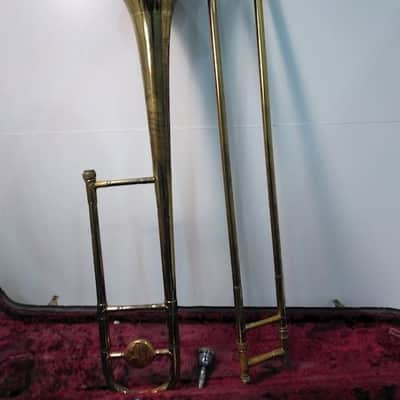 Vintage Pan American Trombone, USA, with case/mouthpiece, Good condition image 16