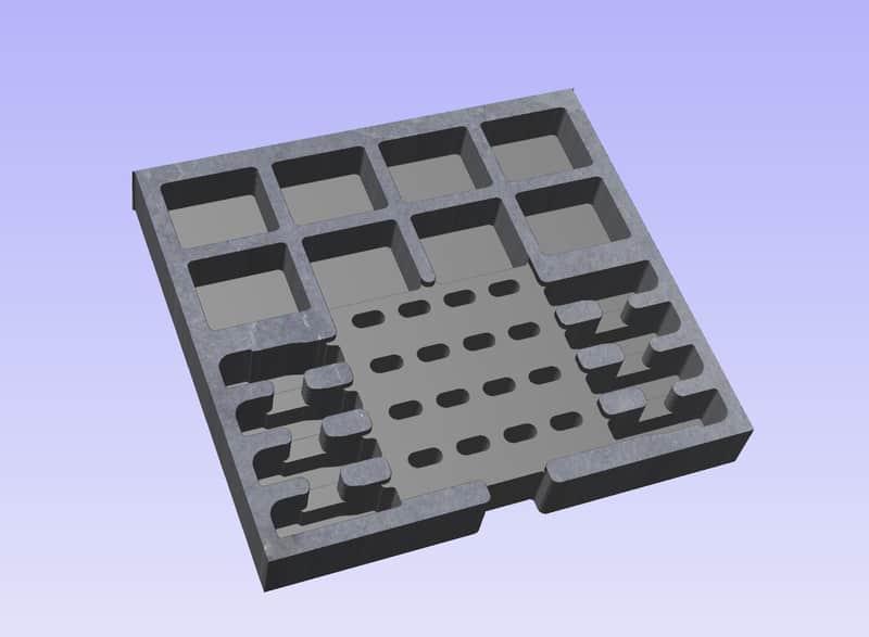 Custom Foam Insert for Rack Drawer fits Shure SLXD Digital SLXD1 Wireless Bodypack image 1