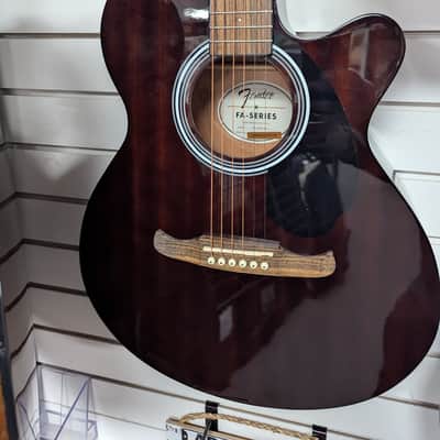 Fender FA135cE acoustic electric guitar 2026 - Polish dark mahogany cutaway image 1