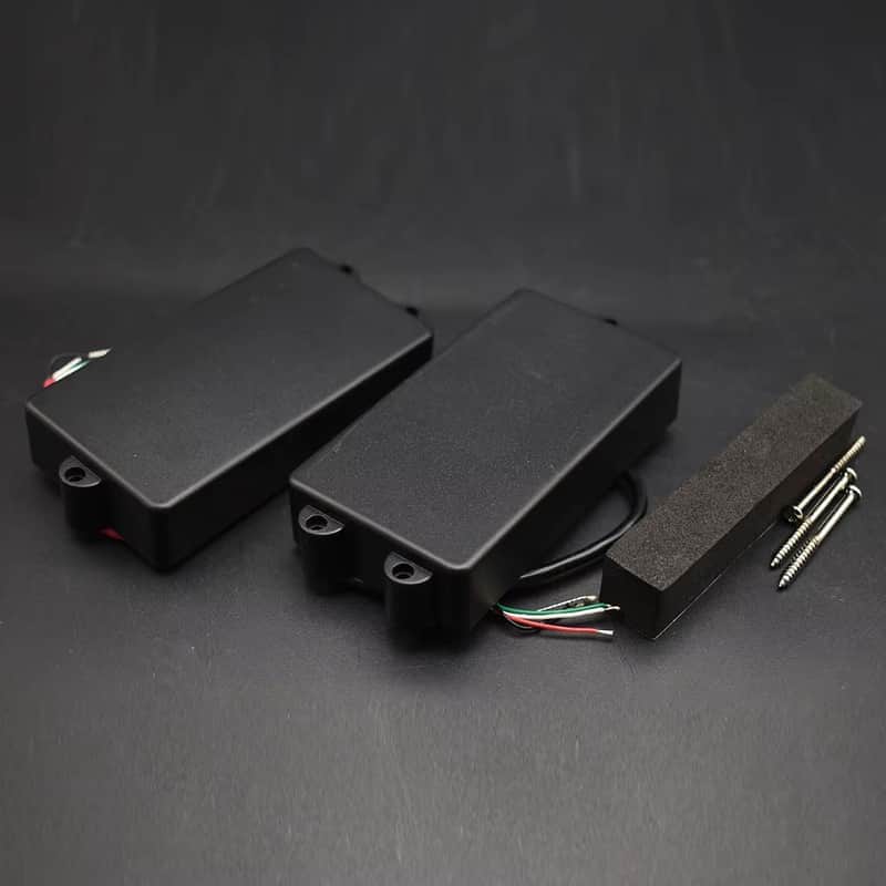 Closed 4 String StingRay Style Bass Pickups Neck and Bridge Set image 1
