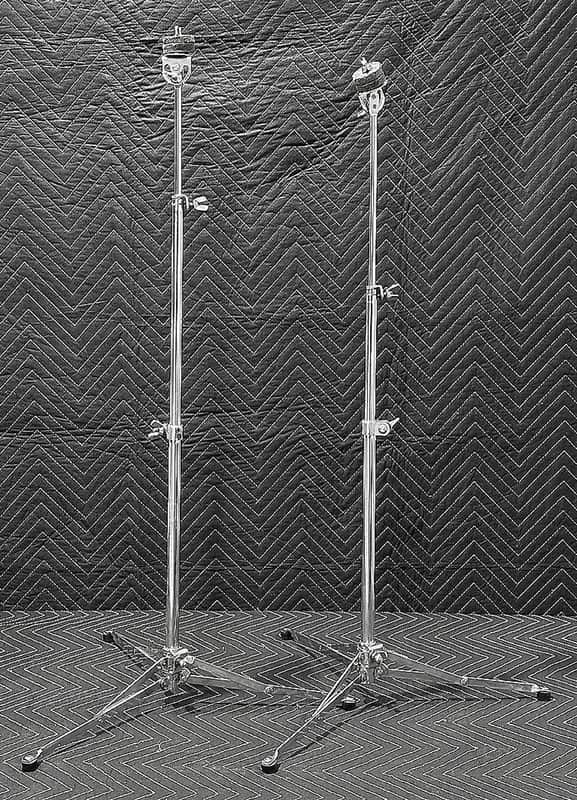 (2) Gretsch Flush (Flat) Base Cymbal Stands - 1960s / INSPECTED & TESTED image 1