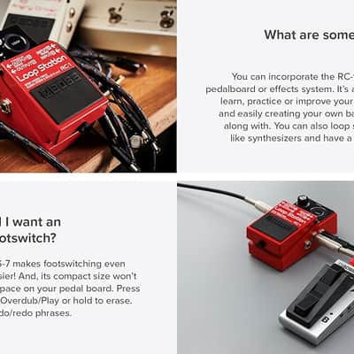 Boss RC-1 Loop Station Pedal | Industry Standard Simple Looper for Guitar, Bass, Keyboards & More | 24-Segment LED Indicator | 12 Minutes of Record Time | Record, Playback, Overdub, Undo & Redo Loops image 7