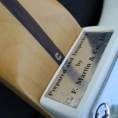1980's C.F. Martin Stinger SSX Stratocaster, 6 String, White/Black, Nice Shape image 2