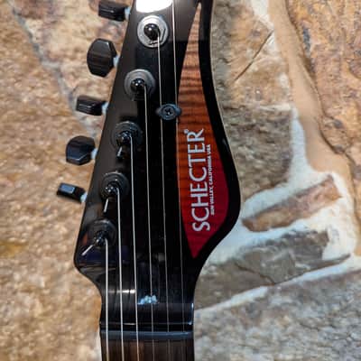 Schecter USA Custom Shop Sunset 24 6 w/HSC and BKP Unity Pickup Upgrade image 10