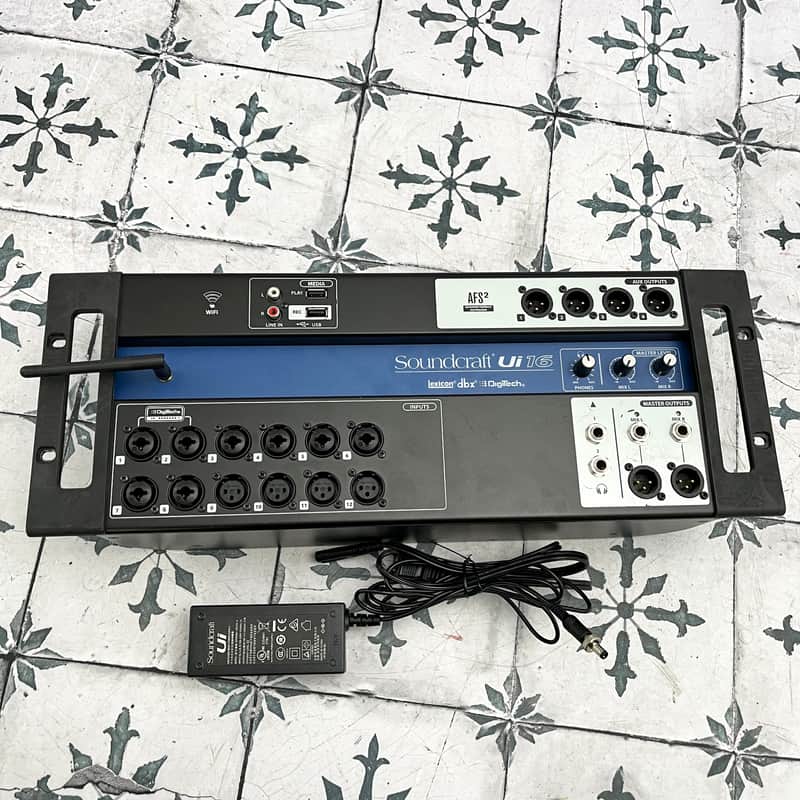 Soundcraft Ui-16 Rackmount 16-Channel Digital Mixer with WiFi Router image 1