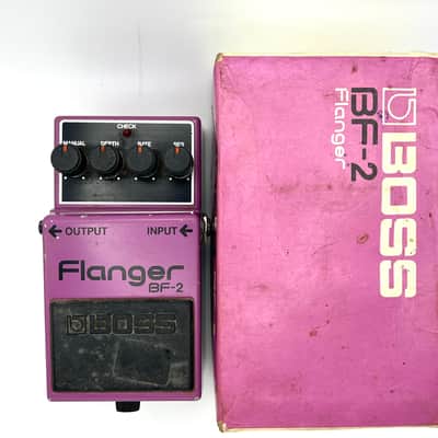 BOSS FLANGER BF-2 日本製 1982年製 Boss BF-2 Flanger 1980-1984 (Black Label) Made In Japan | Reverb