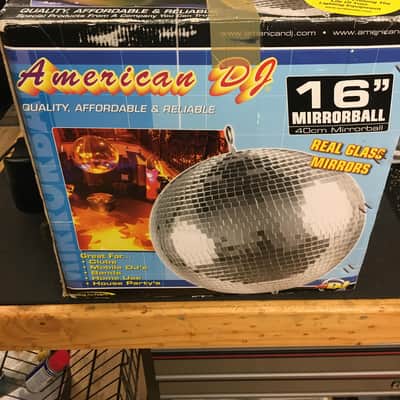 American DJ M600L 16-Inch Mirror Ball Package