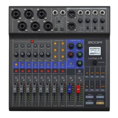 Zoom LIVETRAK L-8 Digital Mixer-Multitrack Recorder with 6 Mic Preamps image 1