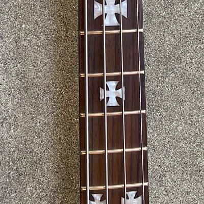 2008 Epiphone Nikki Sixx Signature Blackbird Thunderbird Bass Black image 3
