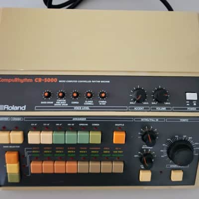 *MIDI MOD* Roland CR-5000 CompuRhythm 1980s - White image 1