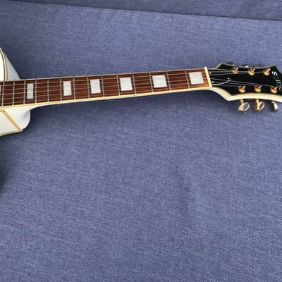 Shine Semi acoustic electric Guitar-HS-943 made in Korea late 9o's inc hard case. image 4